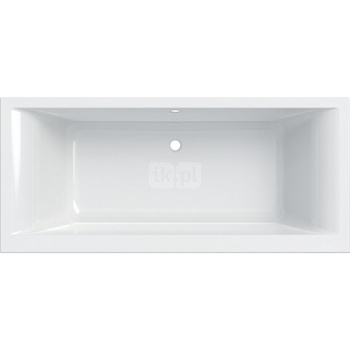 Wanna prostokątna Geberit Selnova Square, Duo, z nogami: 180x80cm, Całkowita pojemność=219l