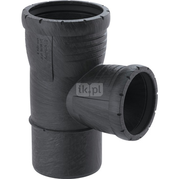 Trójnik GEBERIT Silent-Pro 87.5' PP 125 mm x 75 mm x 125 mm (mufa z tworzywa sztucznego do spawania/zgrzewania x mufa z tworzywa sztucznego do spawania/zgrzewania x króciec z tworzywa sztucznego do spawania/zgrzewaniania)