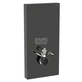 Moduł sanitarny do WC wiszącego GEBERIT Monolith Plus, 1010 mm x 480 mm x 106 mm, front: czarny, bok: czarny