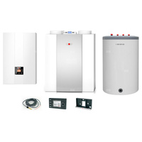 Pakiet - Kocioł gazowy jednofunkcyjny WOLF FGB-24 kondensacyjny wiszący 5.3 - 20.7 kW + Czujnik c.w.u. + RegulatorBM-2 + RekuperatorCWL 300P + Zasobnik c.w.uLindo 150L